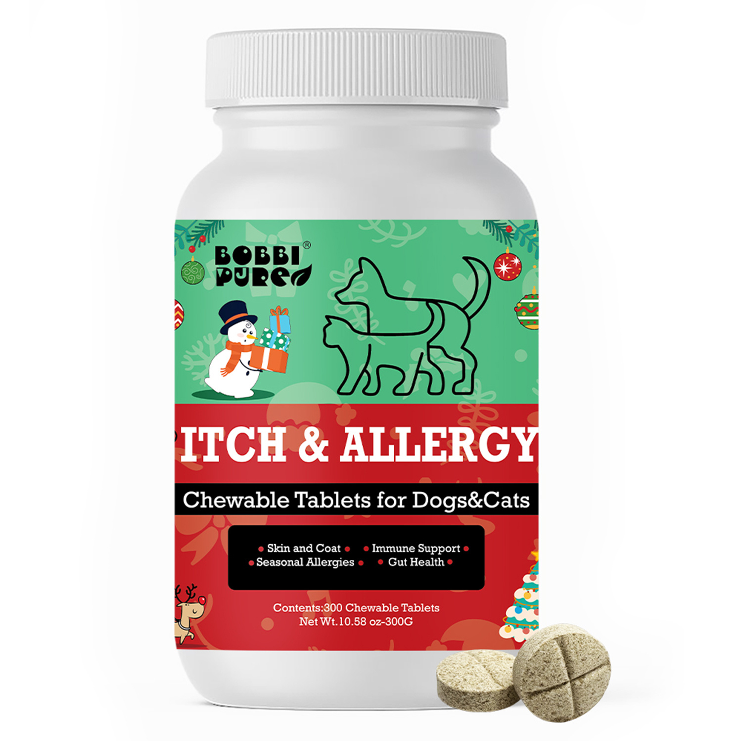 Private-Label-Tabletten-Supplements — Allergie & Immunität für OEM Tiergesundheitsmarken