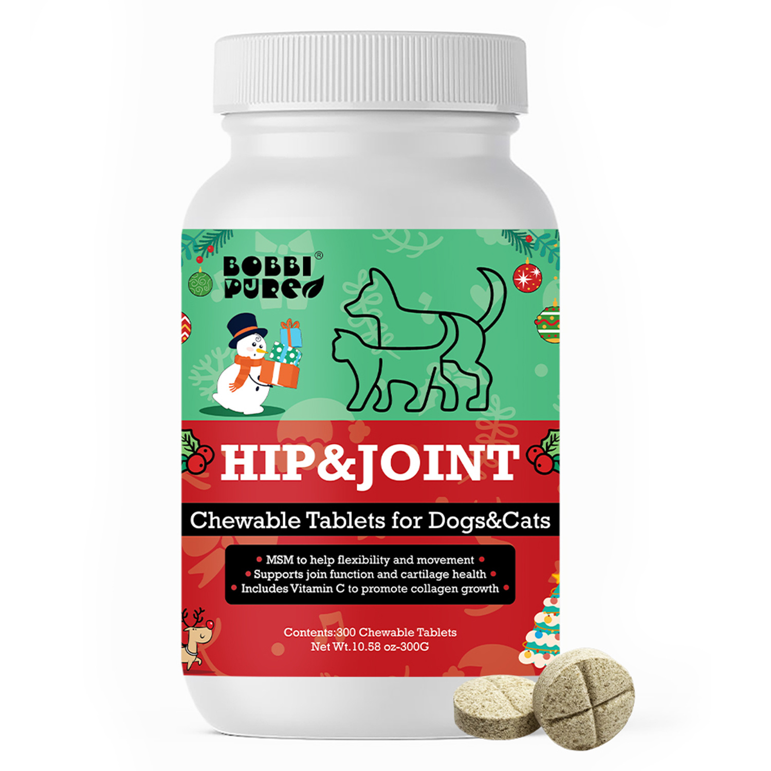 Private-Label-Tabletten-Supplements — Hüfte & Gelenke für OEM Tiergesundheitsmarken (2)