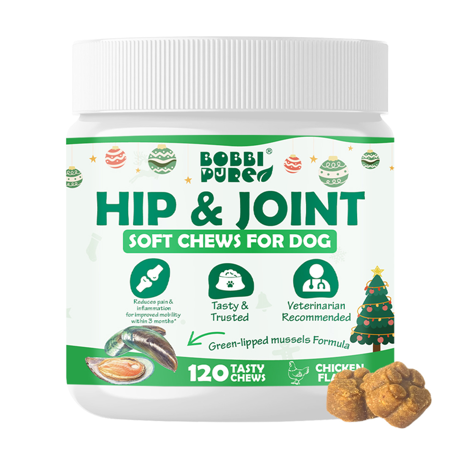 Private-Label-Soft-Chew-Nahrungsergänzungen — Hüfte & Gelenke für OEM Tiergesundheitsmarken (2)