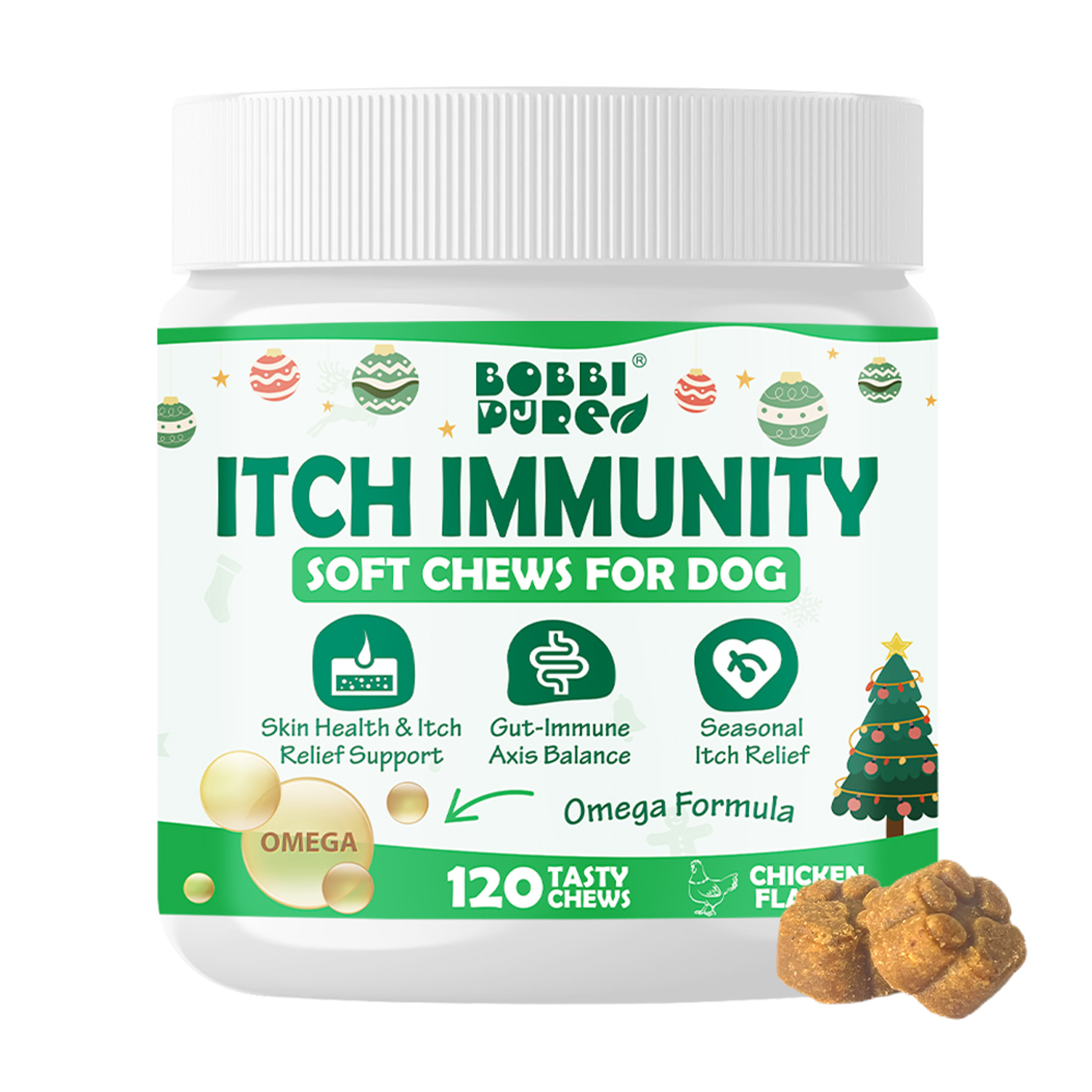 Private-Label-Soft-Chew-Nahrungsergänzungen — Juckreiz & Immunität für OEM Tiergesundheitsmarken