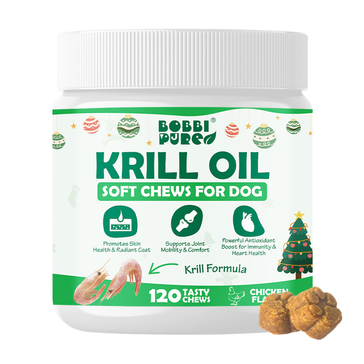 Private-Label-Soft-Chew-Nahrungsergänzungen — Krillöl für OEM Tiergesundheitsmarken