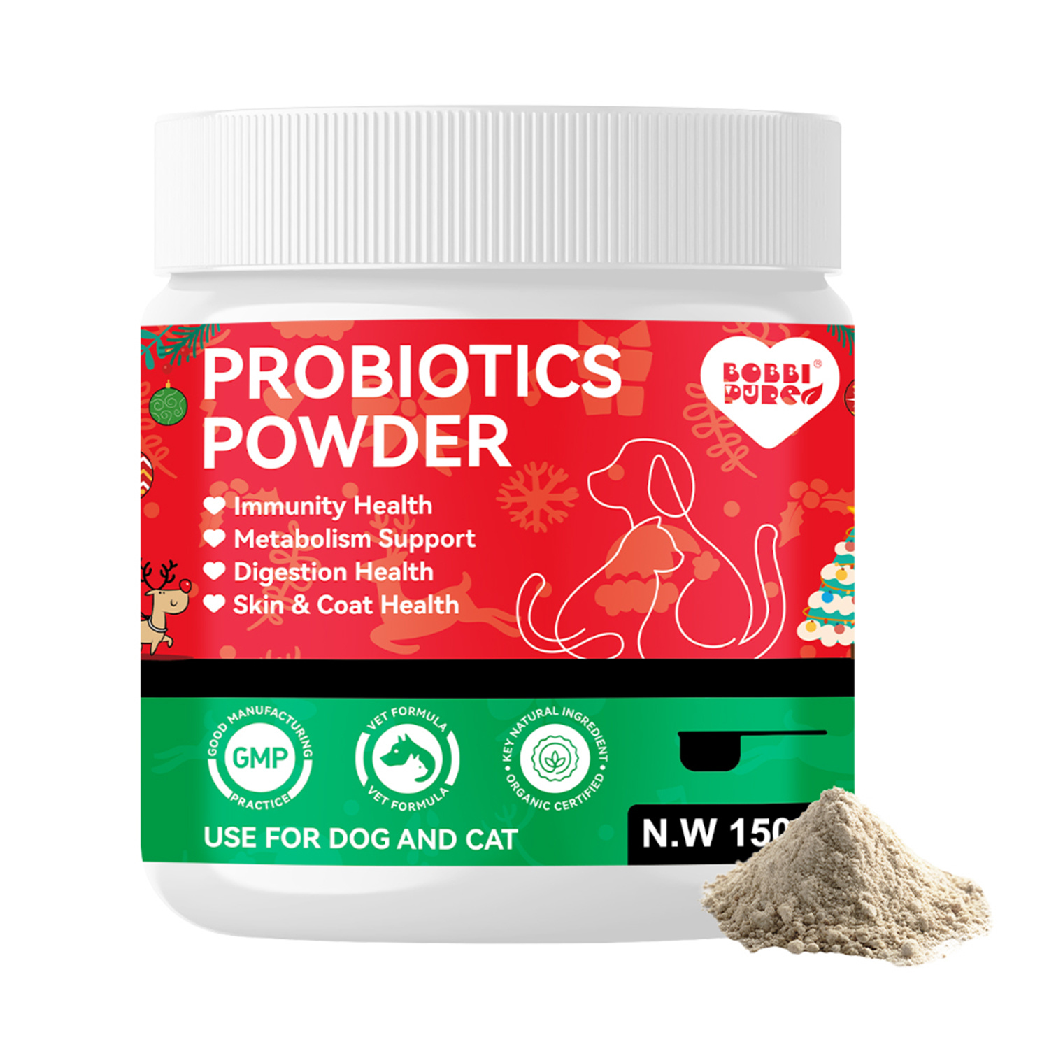 Private-Label-Pulver-Supplements — Probiotika für OEM Tiergesundheitsmarken (2)