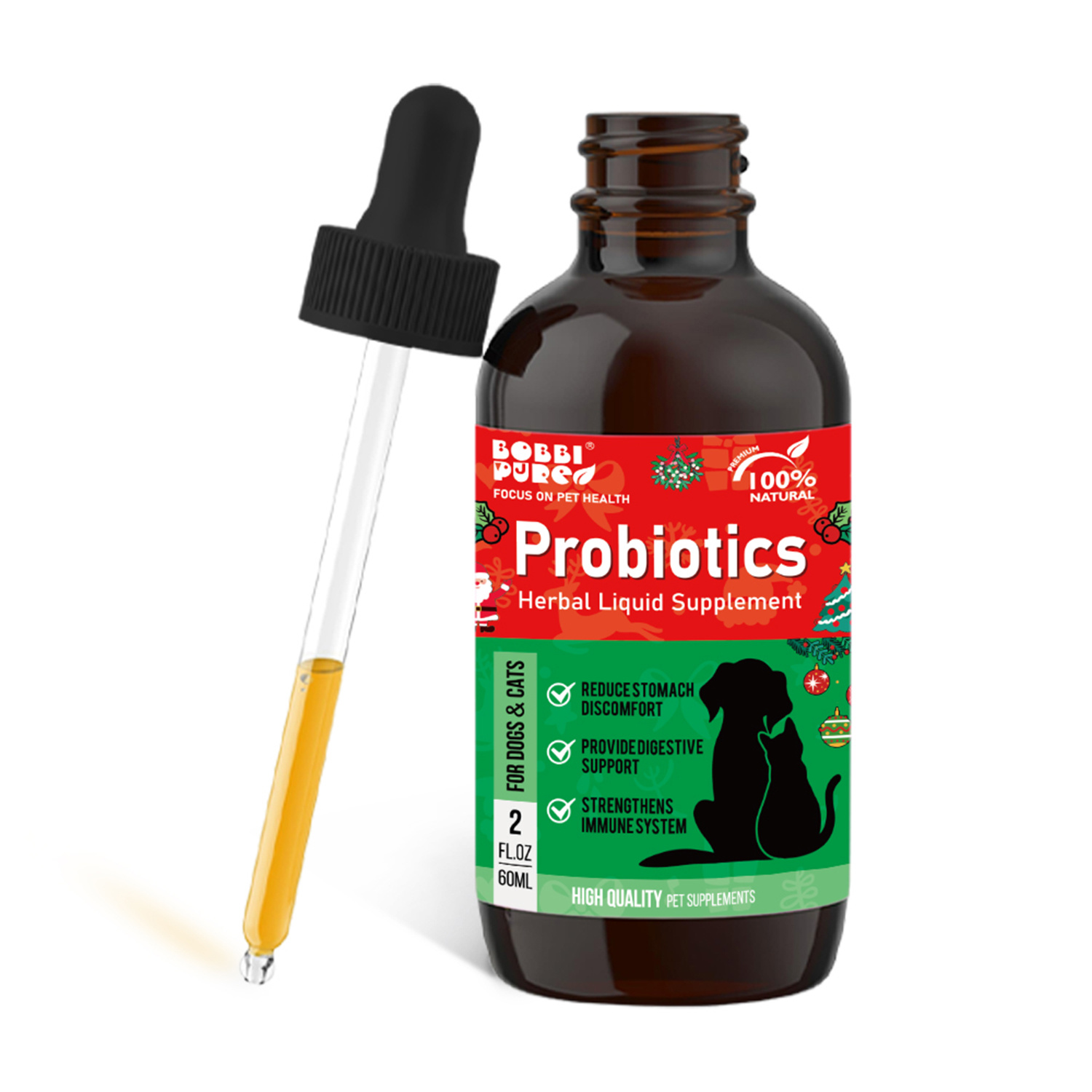 Private-Label-Flüssig-Supplements — Probiotika für OEM Tiergesundheitsmarken